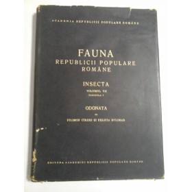  FAUNA  REPUBLICII  POPULARE  ROMANE * INSECTA  vol. VII  ODONATA  -  Filimon CIRDEI * Felicia  BULIMAR  - 